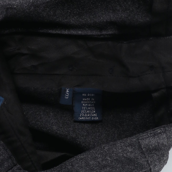 Ralph Lauren POLO by Ralph Lauren wool pants slacks men's w33 equivalent wool gray type Vintage Second Hand