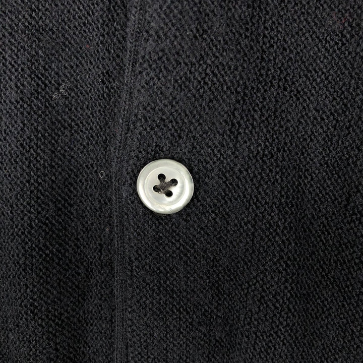 Lacoste IZOD Acrylic Knit Cardigan, Made in USA, Men's Size L acrylic black type Vintage Second Hand