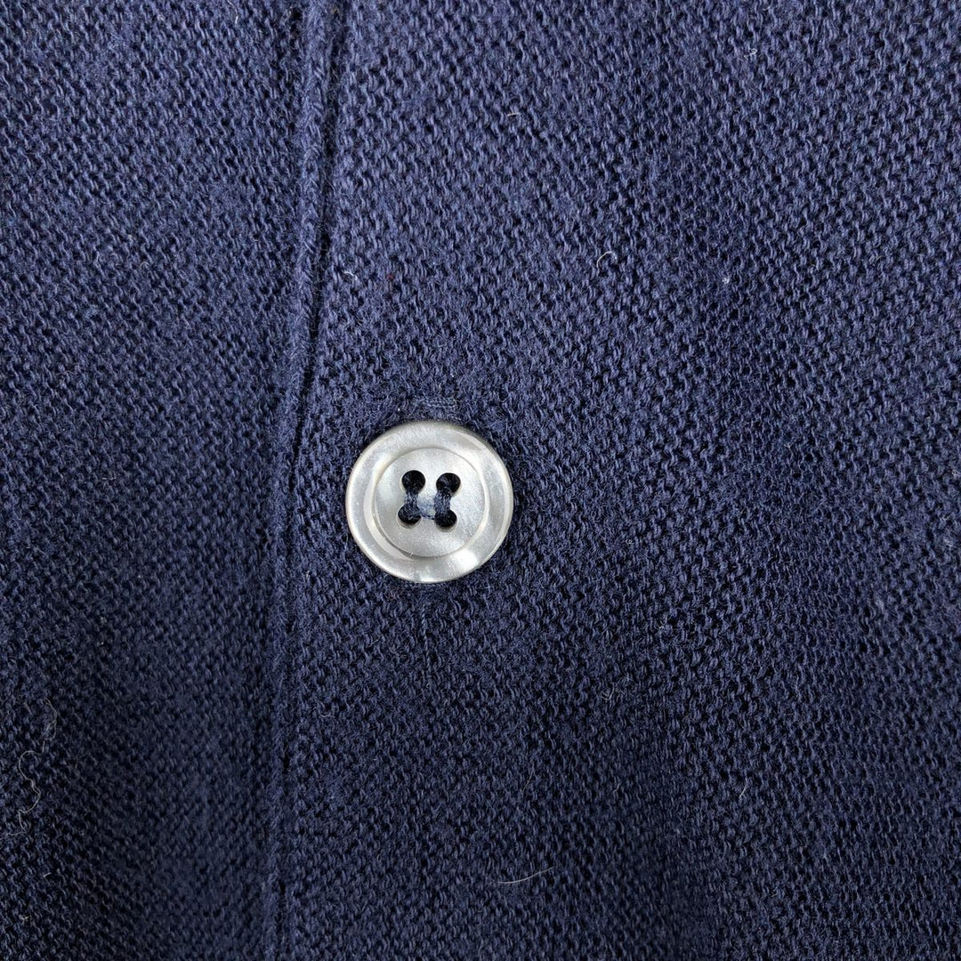 KNIGHTS BRIDGE Acrylic Knit Cardigan, Made in USA, Men's Size L acrylic navy blue type Vintage Second Hand