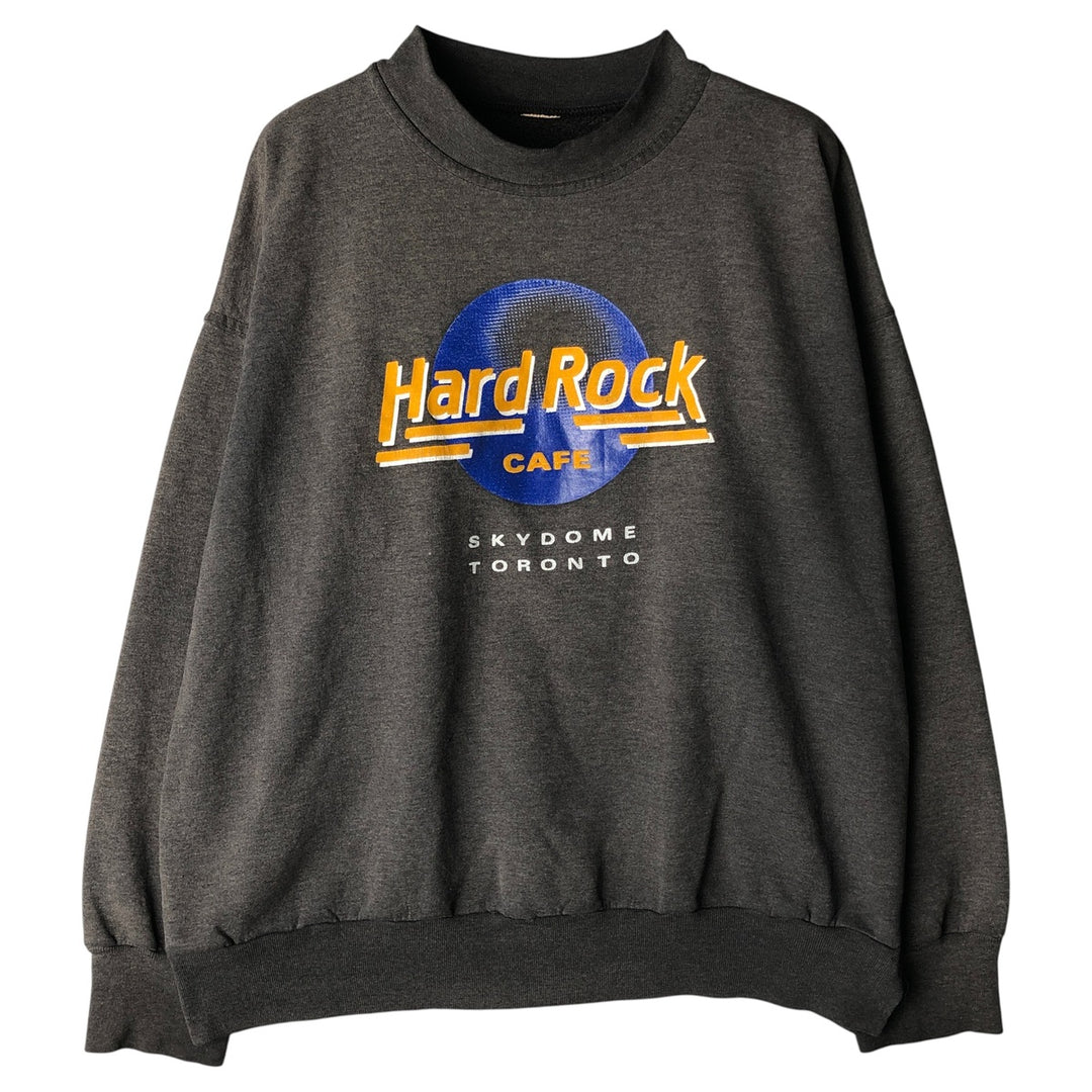 HARD ROCK CAFE Advertising Sweatshirt, Men's Size L unclear Charcoal Vintage Second Hand