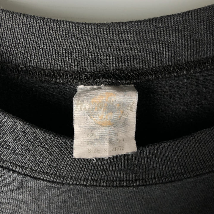 Vintage HARD ROCK CAFE Advertising Sweatshirt, Men's XL cotton black type Vintage Second Hand