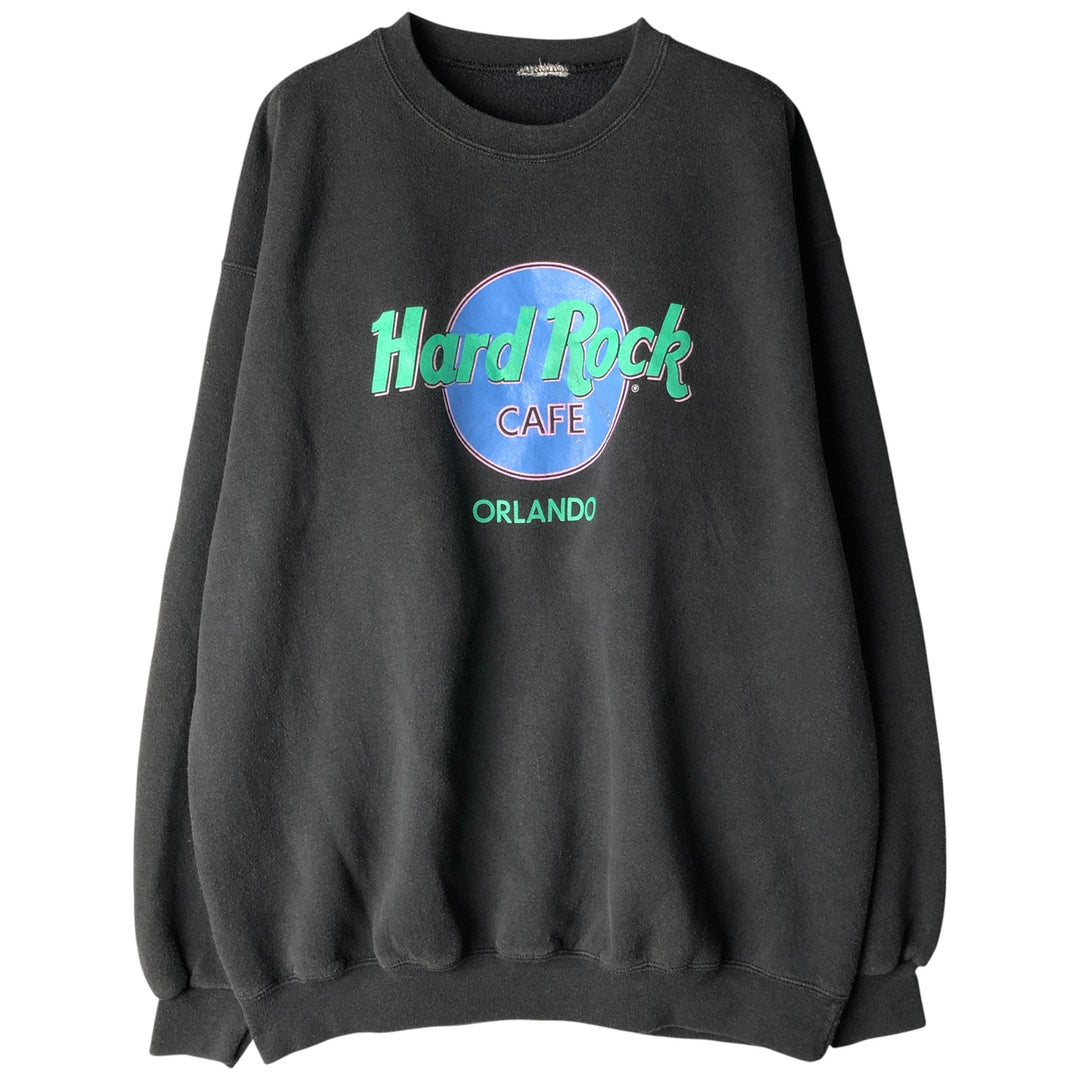 HARD ROCK CAFE Advertising Sweatshirt, Men's Size XL unclear black type Vintage Second Hand
