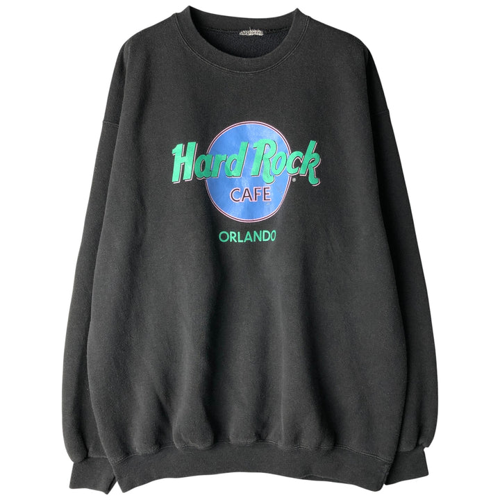HARD ROCK CAFE Advertising Sweatshirt, Men's Size XL unclear black type Vintage Second Hand