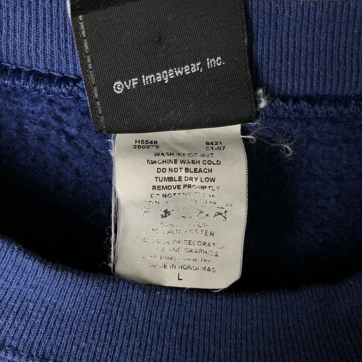 2000'S Harley-Davidson Skull Pattern Advertising Sweatshirt, Made in USA, Men's Size L unclear blue type Vintage Second Hand