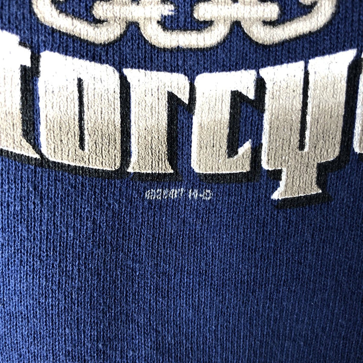 2000'S Harley-Davidson Skull Pattern Advertising Sweatshirt, Made in USA, Men's Size L unclear blue type Vintage Second Hand