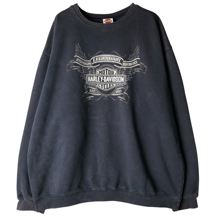 Harley-Davidson Advertising Sweatshirt, Men's XXL unclear Navy blue Vintage Second Hand