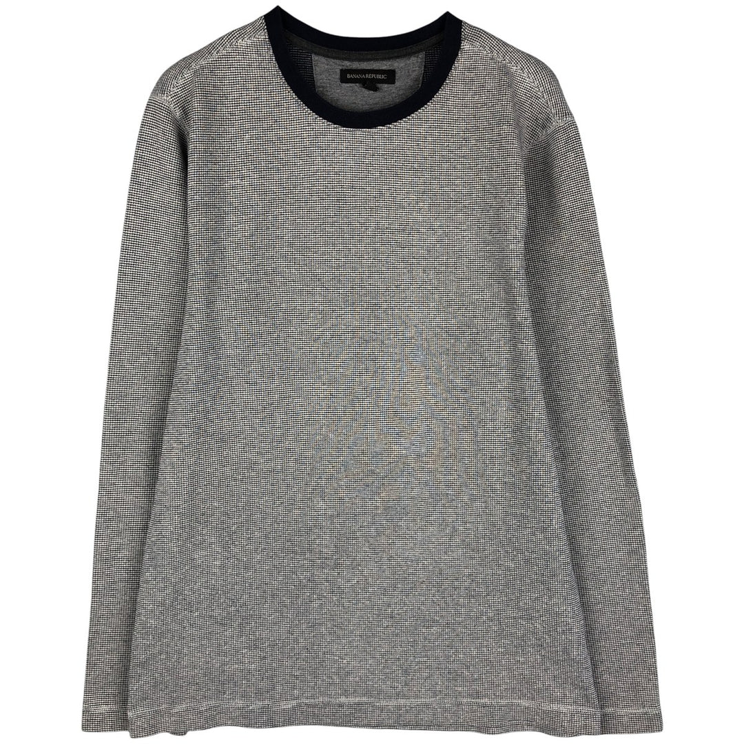 Banana Republic Thermal Long T-Shirt, Men's Size L cotton gray type Vintage Second Hand