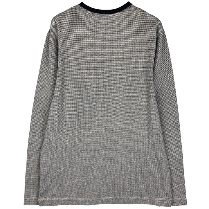 Banana Republic Thermal Long T-Shirt, Men's Size L cotton gray type Vintage Second Hand