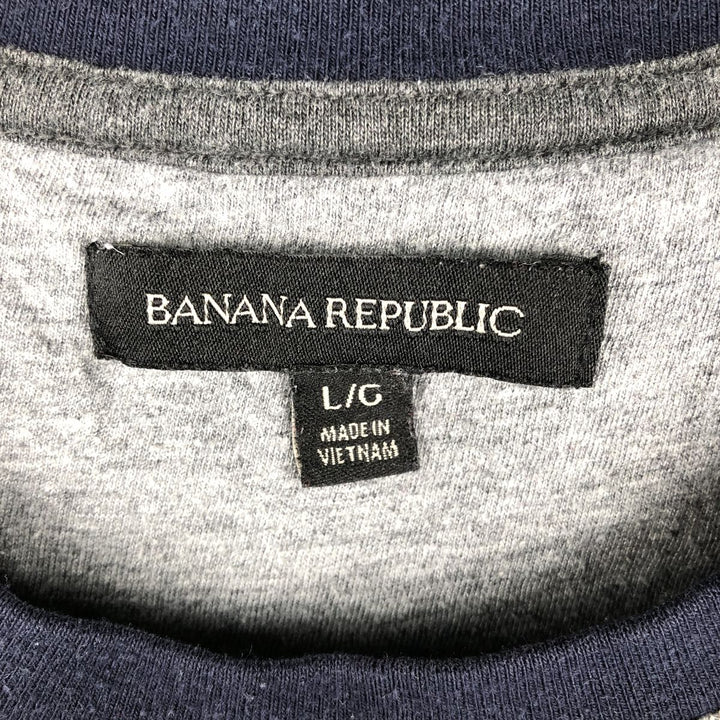 Banana Republic Thermal Long T-Shirt, Men's Size L cotton gray type Vintage Second Hand