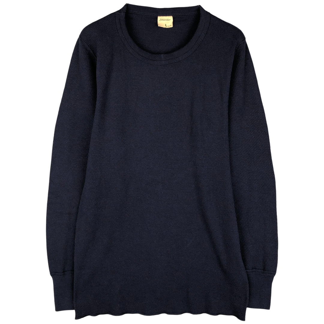 Vintage 1990'S St. John's Bay Thermal T-shirt, Honeycomb, Made in USA, Men's Size L cotton navy blue type Vintage Second Hand