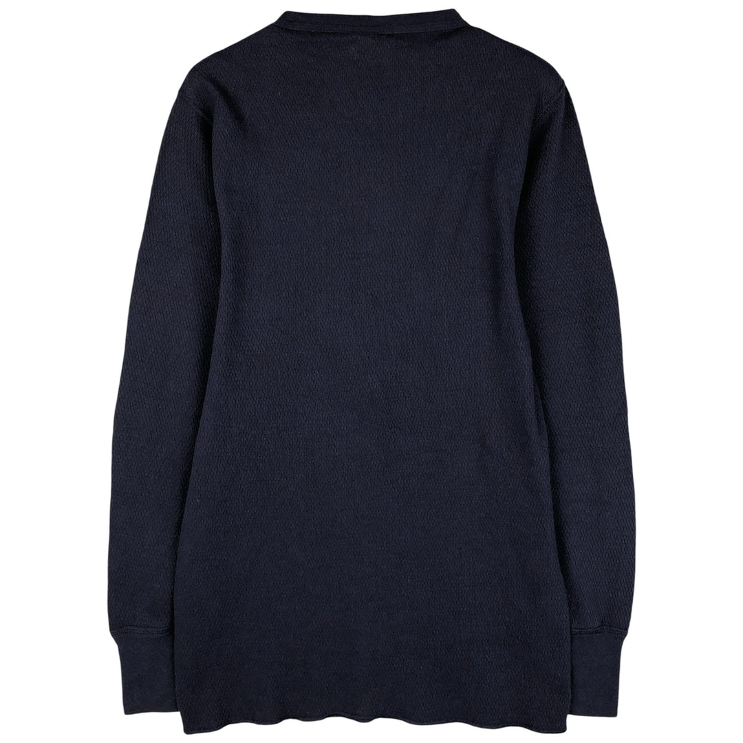 Vintage 1990'S St. John's Bay Thermal T-shirt, Honeycomb, Made in USA, Men's Size L cotton navy blue type Vintage Second Hand