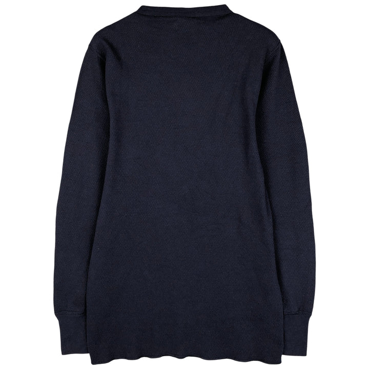 Vintage 1990'S St. John's Bay Thermal T-shirt, Honeycomb, Made in USA, Men's Size L cotton navy blue type Vintage Second Hand