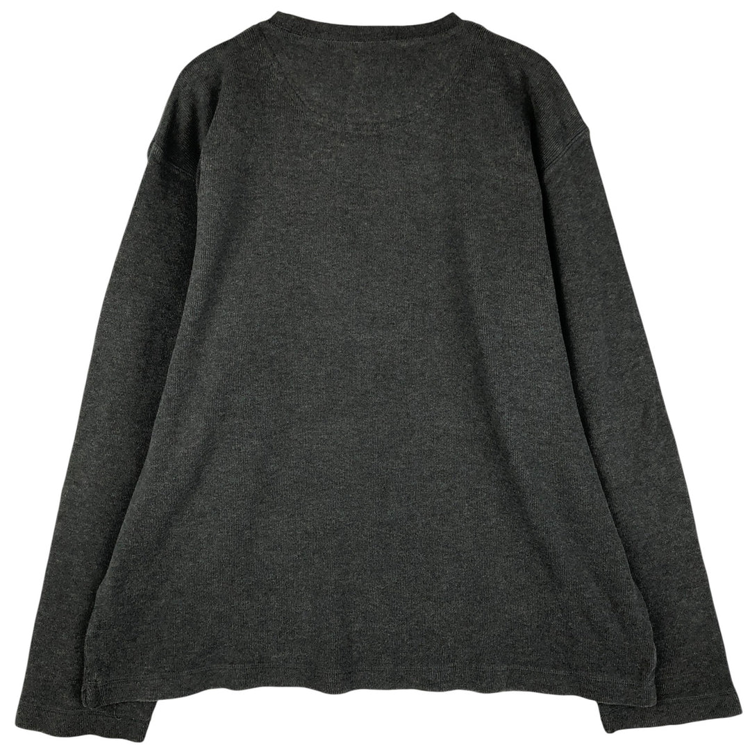 2000'S Banana Republic Thermal Long T-Shirt, Men's XL cotton gray type Vintage Second Hand