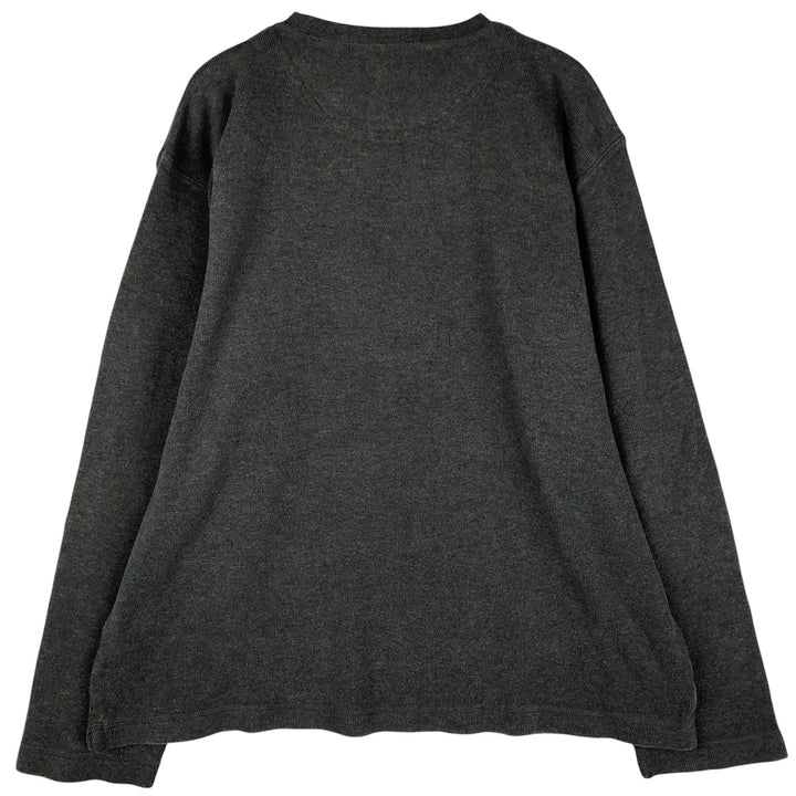 2000'S Banana Republic Thermal Long T-Shirt, Men's XL cotton gray type Vintage Second Hand