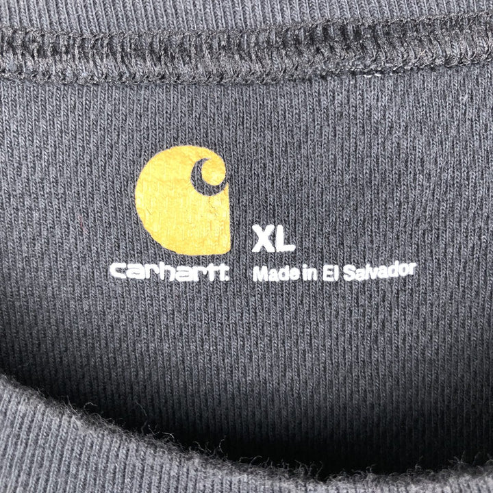 Carhartt Thermal Ron T-shirt, Honeycomb, Men's XL size cotton navy blue type Vintage Second Hand