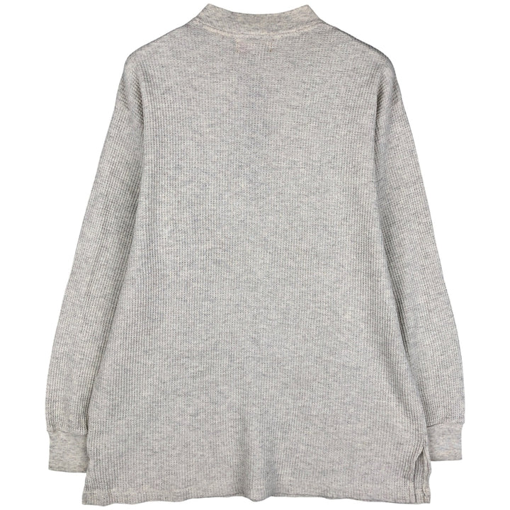St. John's Bay Men's Waffle Thermal Henley T-Shirt, Size Small cotton gray type Vintage Second Hand