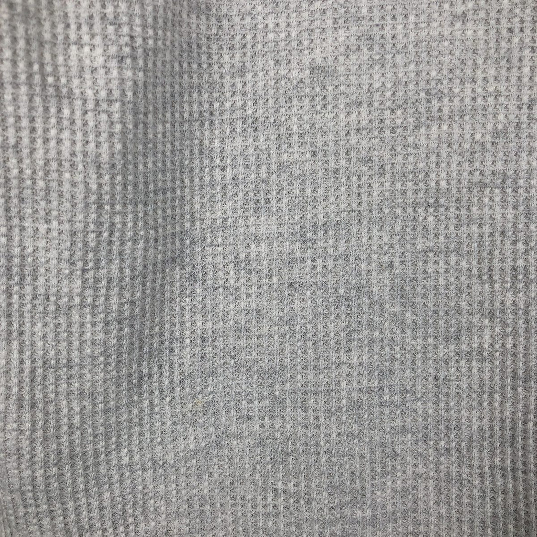 St. John's Bay Men's Waffle Thermal Henley T-Shirt, Size Small cotton gray type Vintage Second Hand