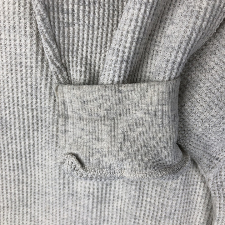 St. John's Bay Men's Waffle Thermal Henley T-Shirt, Size Small cotton gray type Vintage Second Hand