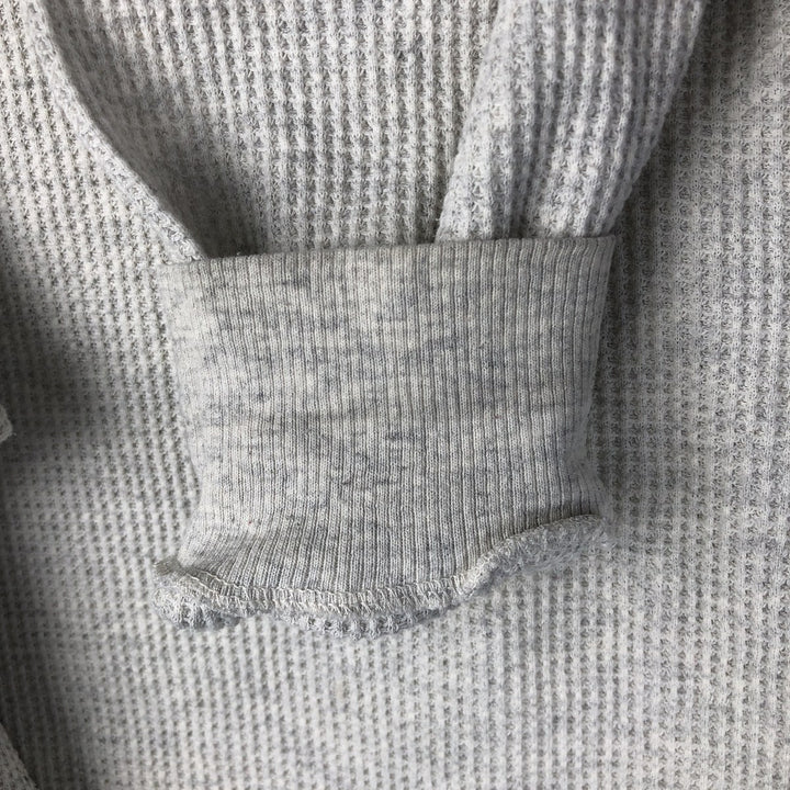 St. John's Bay Men's Waffle Thermal Henley T-Shirt, Size Small cotton gray type Vintage Second Hand