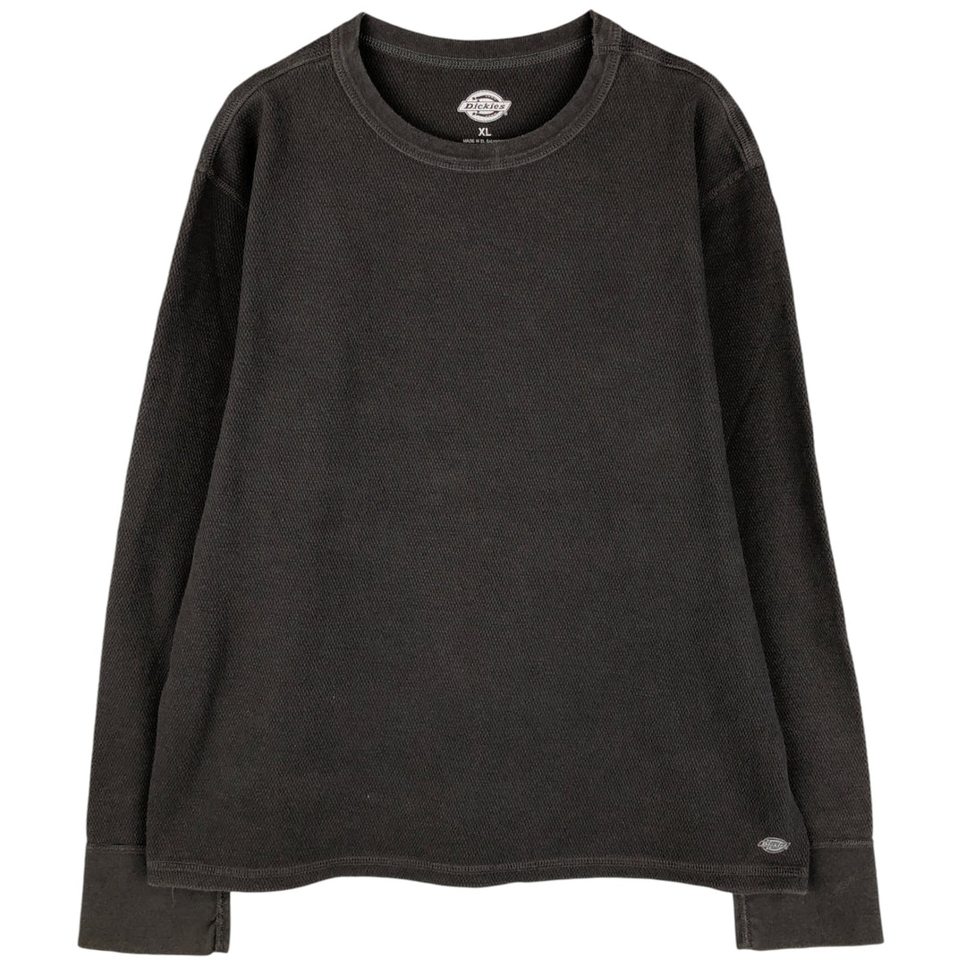 Dickies Thermal Long T-shirt, Honeycomb, Men's XL cotton gray type Vintage Second Hand