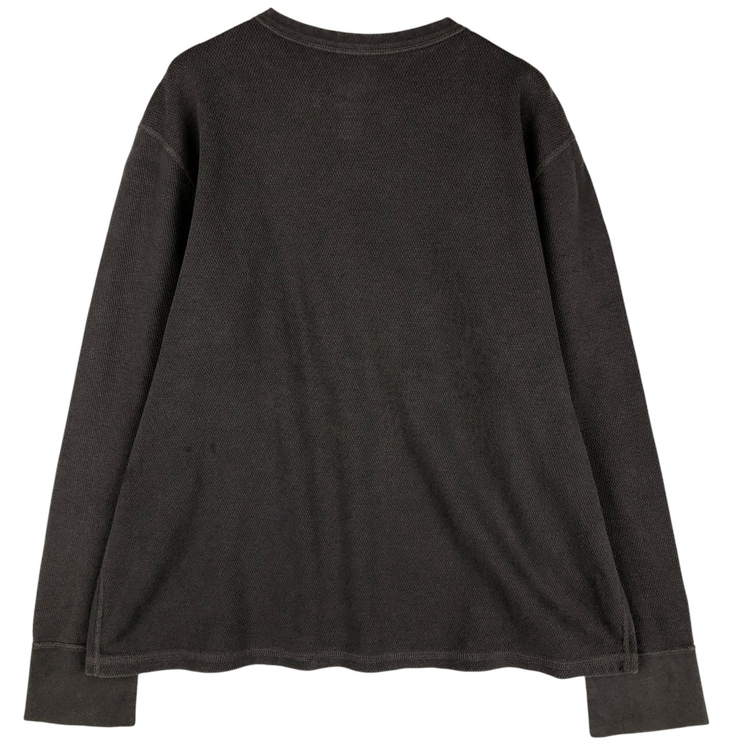 Dickies Thermal Long T-shirt, Honeycomb, Men's XL cotton gray type Vintage Second Hand