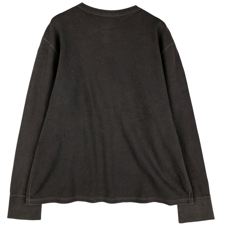 Dickies Thermal Long T-shirt, Honeycomb, Men's XL cotton gray type Vintage Second Hand