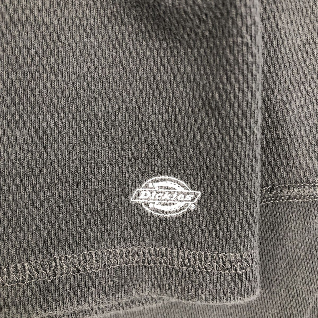 Dickies Thermal Long T-shirt, Honeycomb, Men's XL cotton gray type Vintage Second Hand