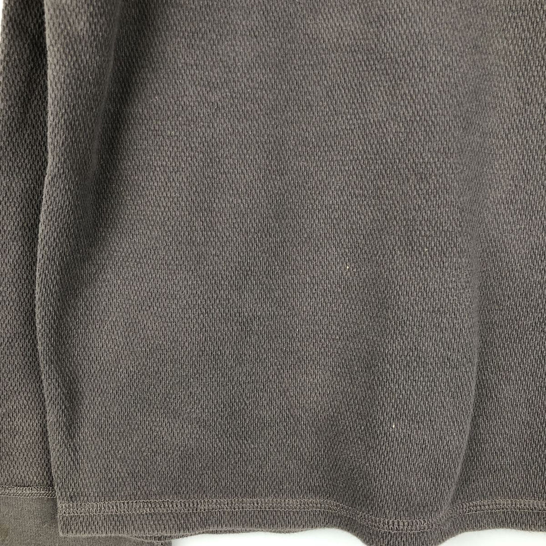 Dickies Thermal Long T-shirt, Honeycomb, Men's XL cotton gray type Vintage Second Hand