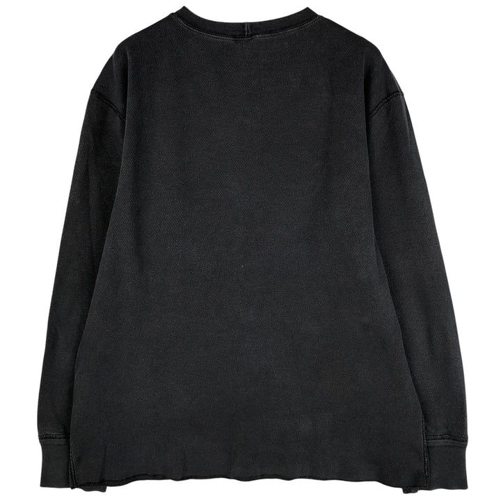 Carhartt Thermal Long T-Shirt, Waffle, Men's Size L cotton black type Vintage Second Hand