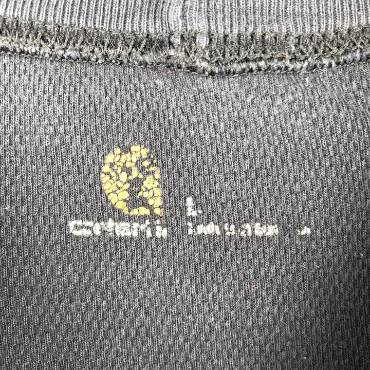 Carhartt Thermal Long T-Shirt, Waffle, Men's Size L cotton black type Vintage Second Hand