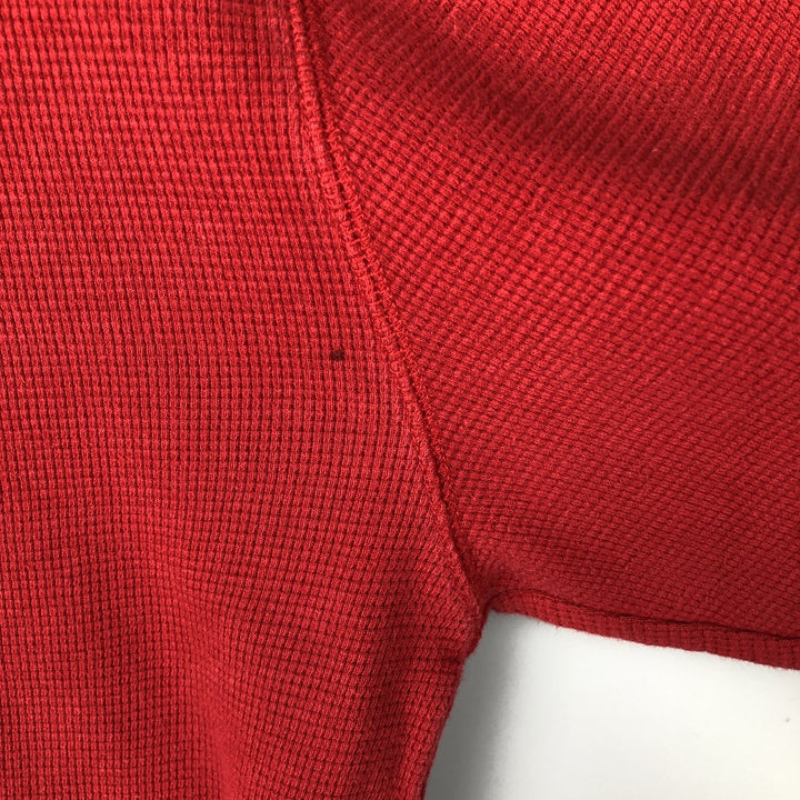 Ralph Lauren POLO RALPH LAUREN Thermal Long T-Shirt, Men's Size M cotton red type Vintage Second Hand