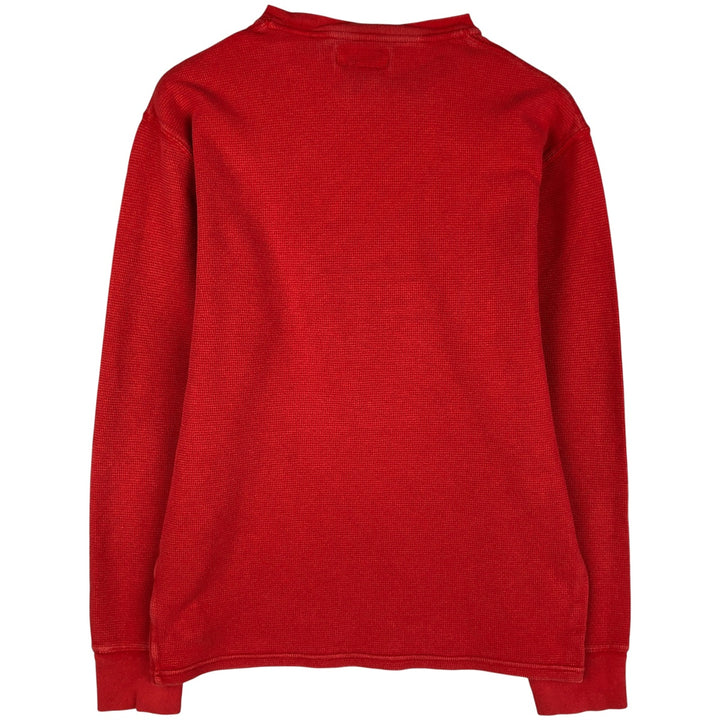 Ralph Lauren POLO RALPH LAUREN Polo Bear Thermal Long T-Shirt, Men's Size Medium cotton red type Vintage Second Hand