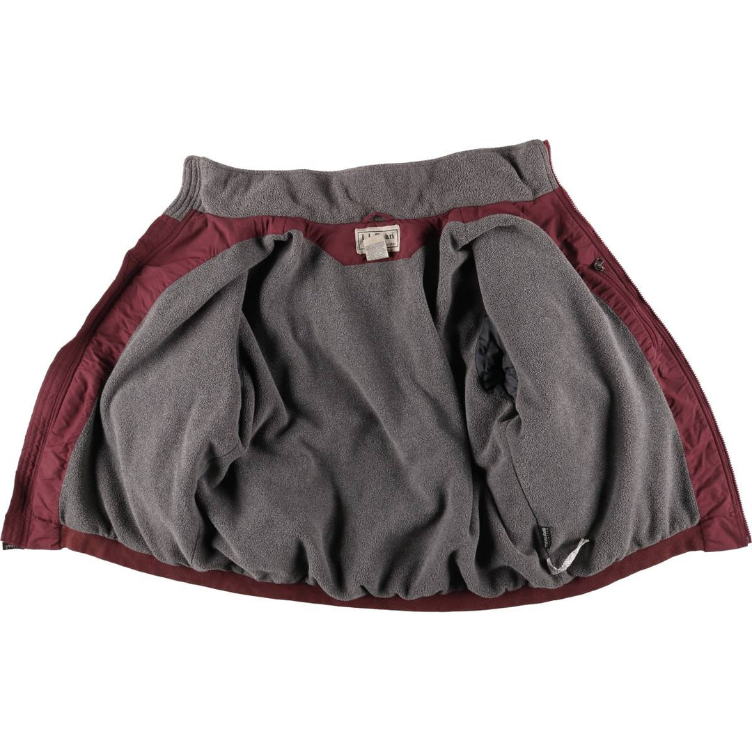 90s-00'S LLBean Men's XL Vintage Padded Puffer Jacket Nylon red type Vintage Second Hand