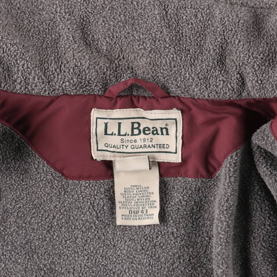 90s-00'S LLBean Men's XL Vintage Padded Puffer Jacket Nylon red type Vintage Second Hand