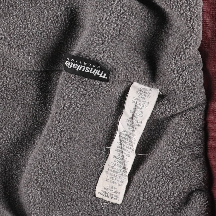 90s-00'S LLBean Men's XL Vintage Padded Puffer Jacket Nylon red type Vintage Second Hand