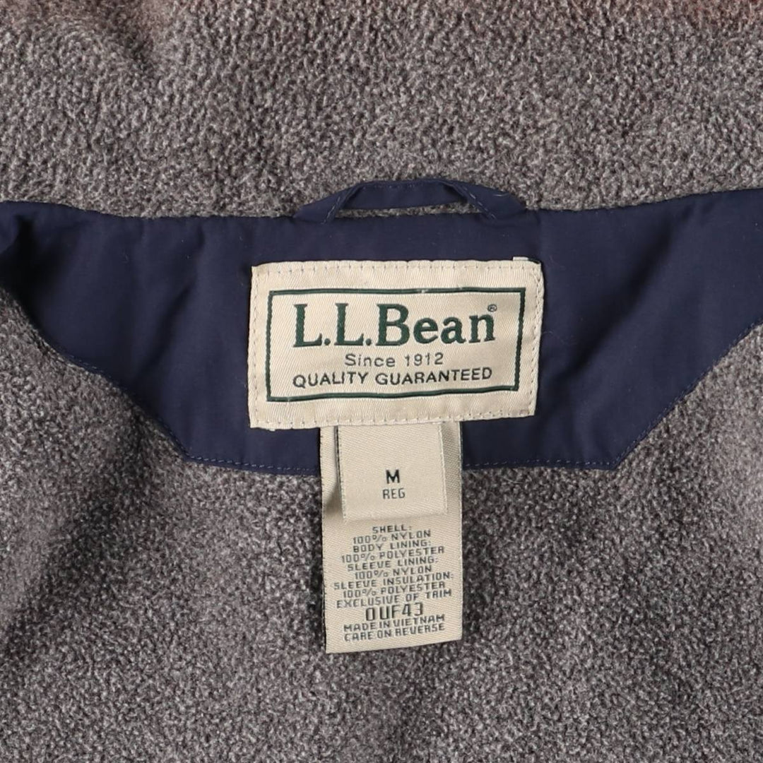 90s-00'S LLBean Vintage Padded Puffer Jacket, Men's Size Medium Nylon navy blue type Vintage Second Hand