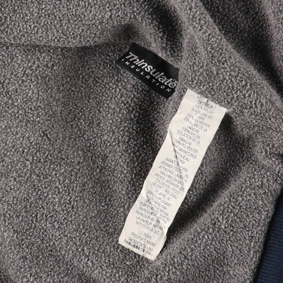 90s-00'S LLBean Vintage Padded Puffer Jacket, Men's Size Medium Nylon navy blue type Vintage Second Hand