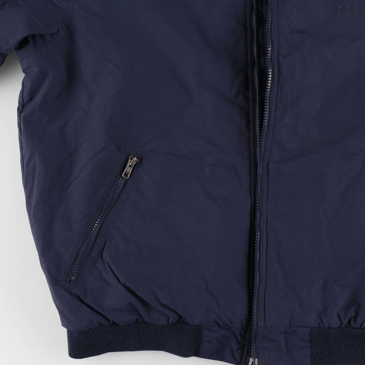 90s-00'S LLBean Vintage Padded Puffer Jacket, Men's Size Medium Nylon navy blue type Vintage Second Hand