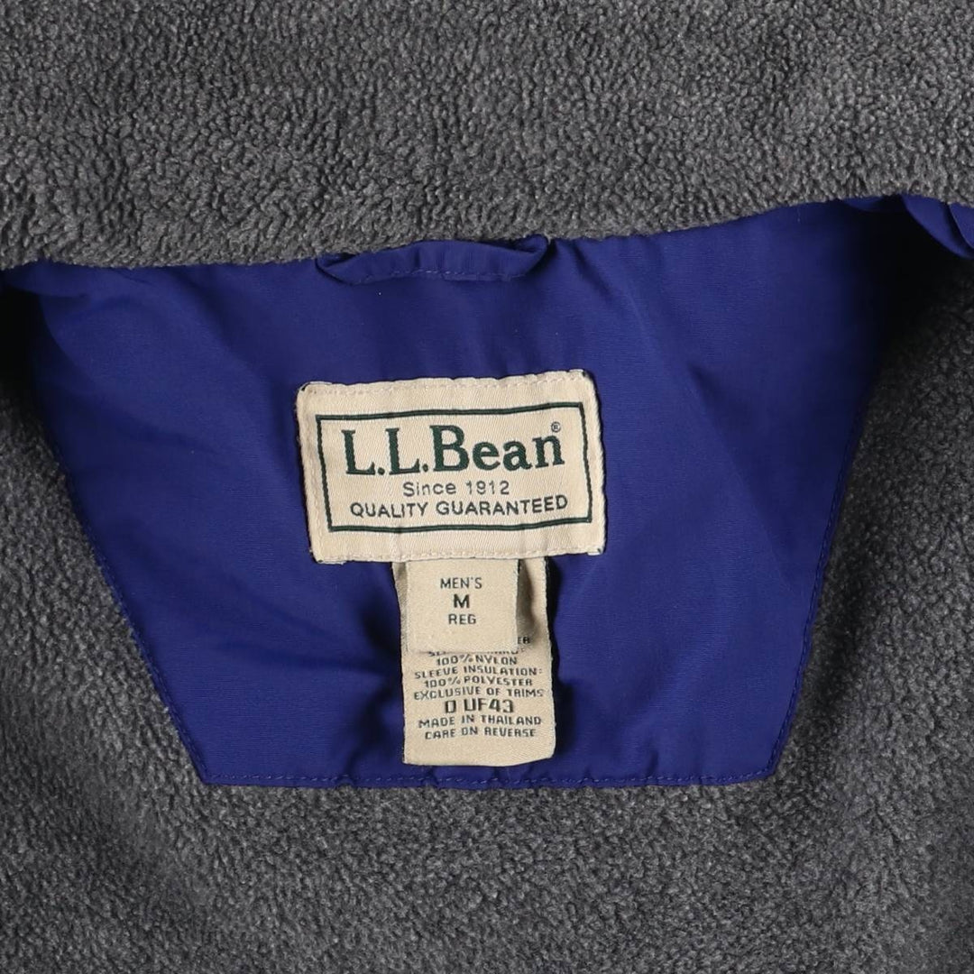 90s-00'S LLBean Vintage Padded Puffer Jacket, Men's Size Medium Nylon blue type Vintage Second Hand