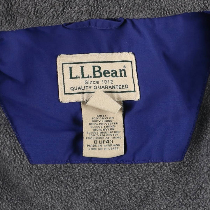 90s-00'S LLBean Vintage Padded Puffer Jacket, Men's Size Medium Nylon blue type Vintage Second Hand