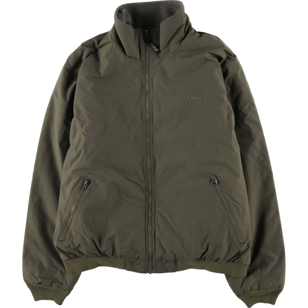 90s-00'S LLBean Men's XXL Vintage Padded Puffer Jacket Nylon Khaki type Vintage Second Hand