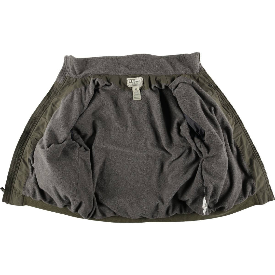 90s-00'S LLBean Men's XXL Vintage Padded Puffer Jacket Nylon Khaki type Vintage Second Hand