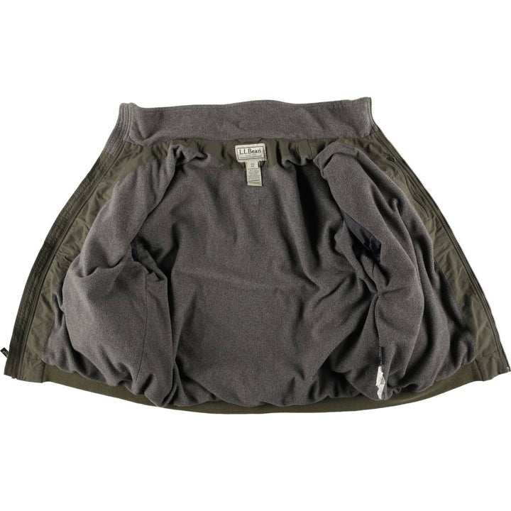 90s-00'S LLBean Men's XXL Vintage Padded Puffer Jacket Nylon Khaki type Vintage Second Hand