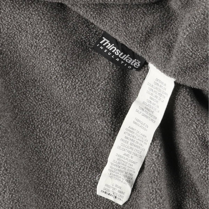 90s-00'S LLBean Men's XXL Vintage Padded Puffer Jacket Nylon Khaki type Vintage Second Hand