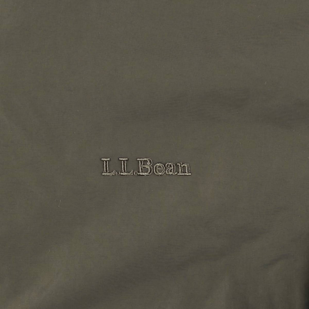 90s-00'S LLBean Men's XXL Vintage Padded Puffer Jacket Nylon Khaki type Vintage Second Hand