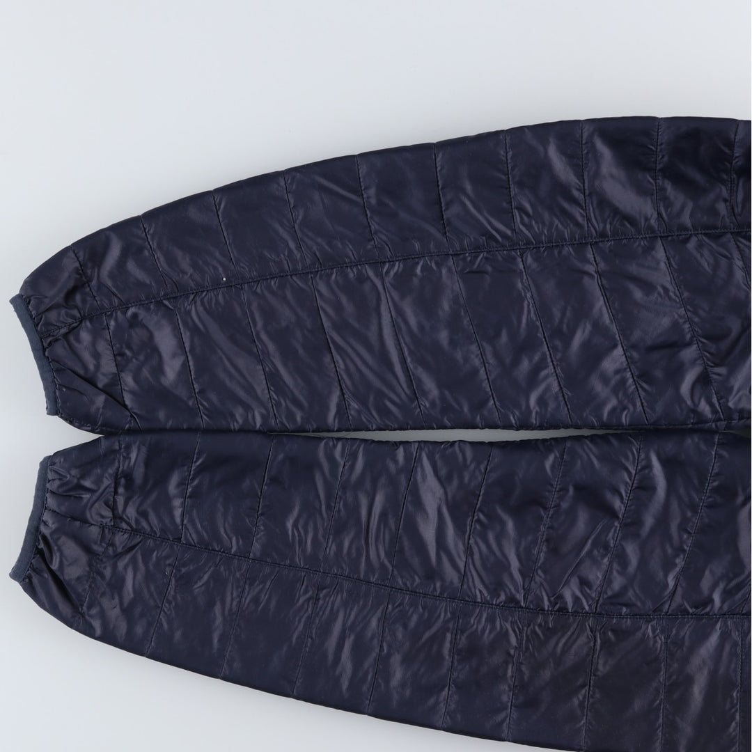 LLBean Men's Padded Puffer Jacket, Size M recycled polyester navy blue type Vintage Second Hand