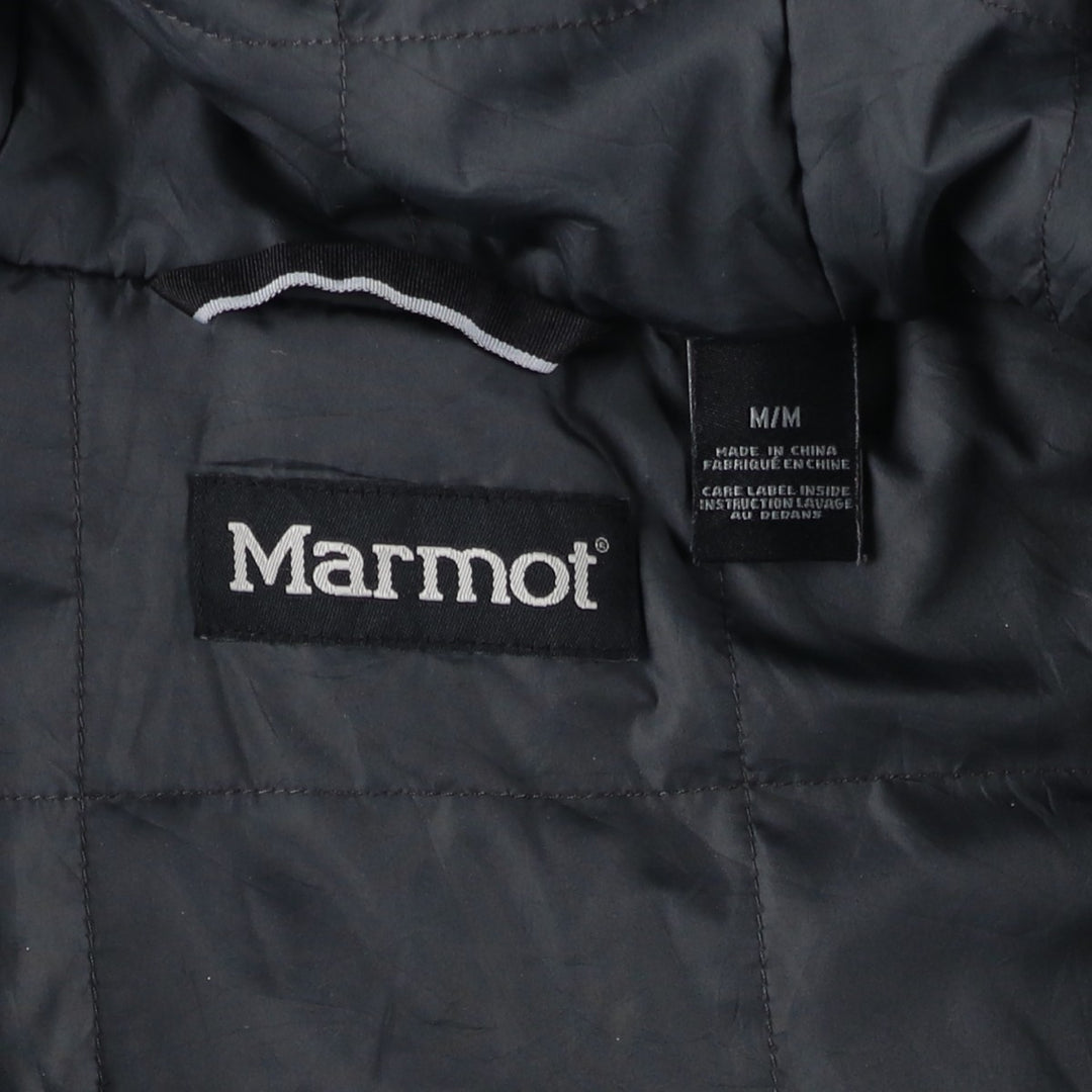 2000'S Marmot padded parka/puffer jacket, men's size M Nylon black type Vintage Second Hand