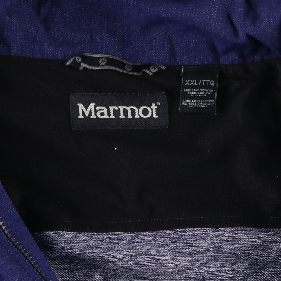 2000'S Marmot Hooded Softshell Jacket, Men's XXL Nylon Purple type blue-purple Vintage Second Hand