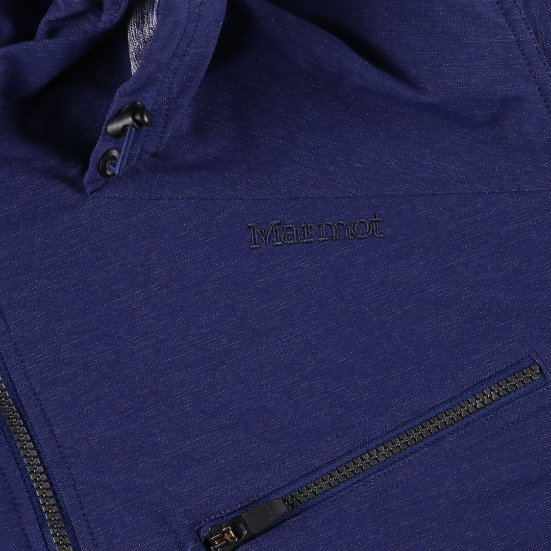 2000'S Marmot Hooded Softshell Jacket, Men's XXL Nylon Purple type blue-purple Vintage Second Hand