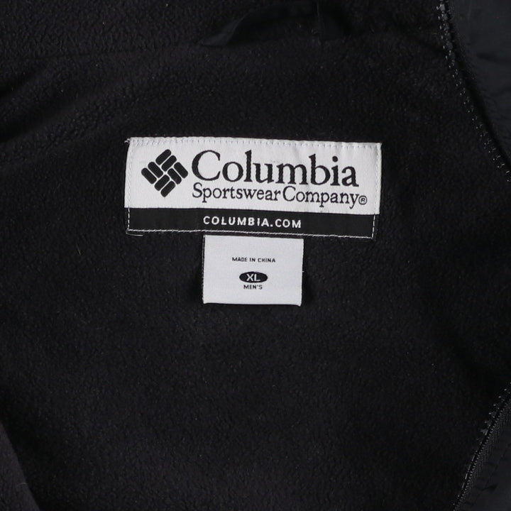 00'S Columbia padded jacket, puffer jacket, men's XL size Nylon black type Vintage Second Hand